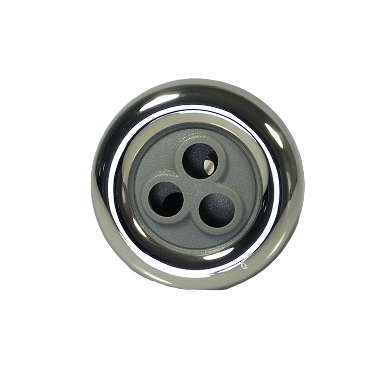 Rotationsdüse, Ø 90mm. Material: Metall, grauer Kunststoff